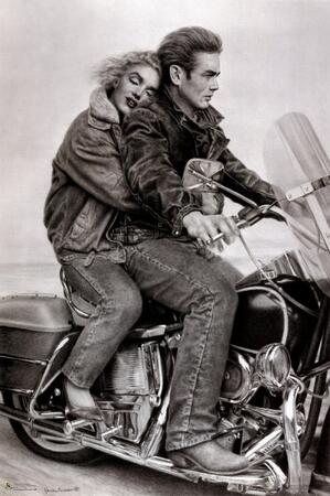 Marilyn Monroe and James Dean